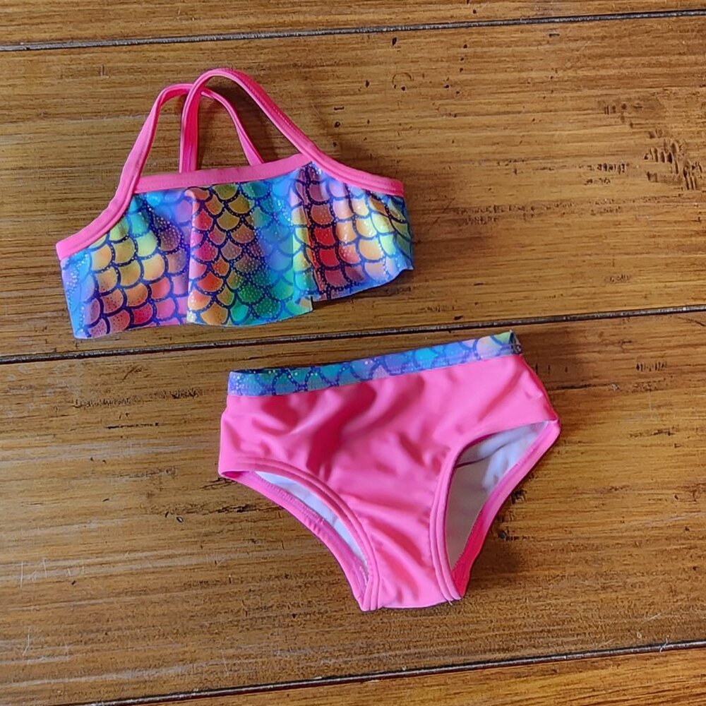 Wonder Nation Two Piece Swimsuit Size 3-6 Months